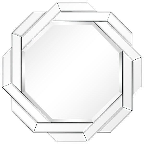 Elaina Circular Wall Mirror by Christopher Knight Home Clear N/A